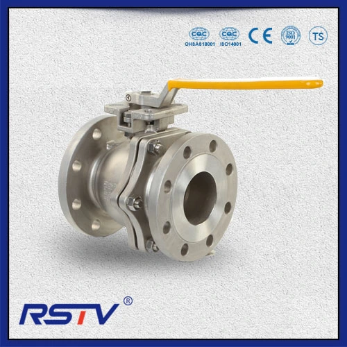 API&ASME&DIN&JIS Stainless Steel CF8m / CF8 / Wcb 2PC Floating Flange Ball Valve